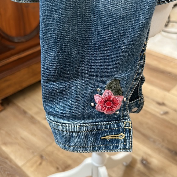 INC embroidered denim jacket M - Picture 3 of 3